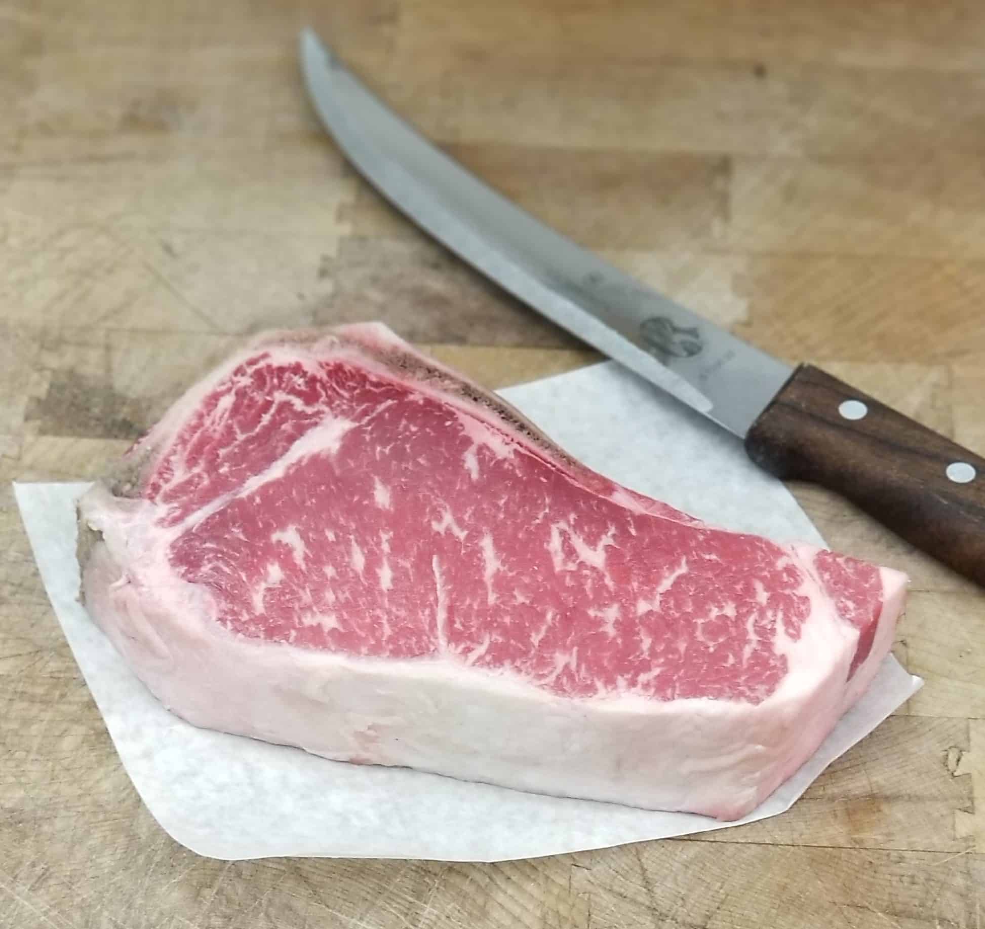 USDA Prime New York Strip Steak - Dry Aged - Bone-In